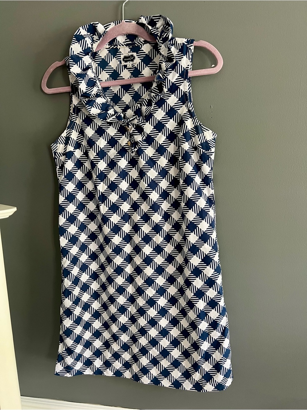 Mud Pie Whitney Navy blue dress